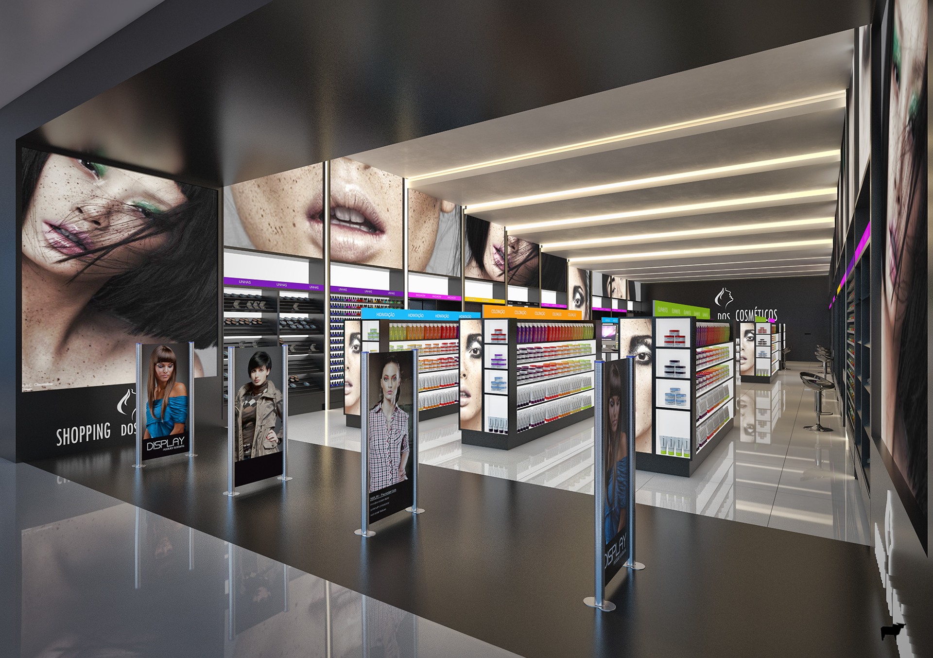 Cosmetic Showcase Display Cosmetic Display Cases Manufacture